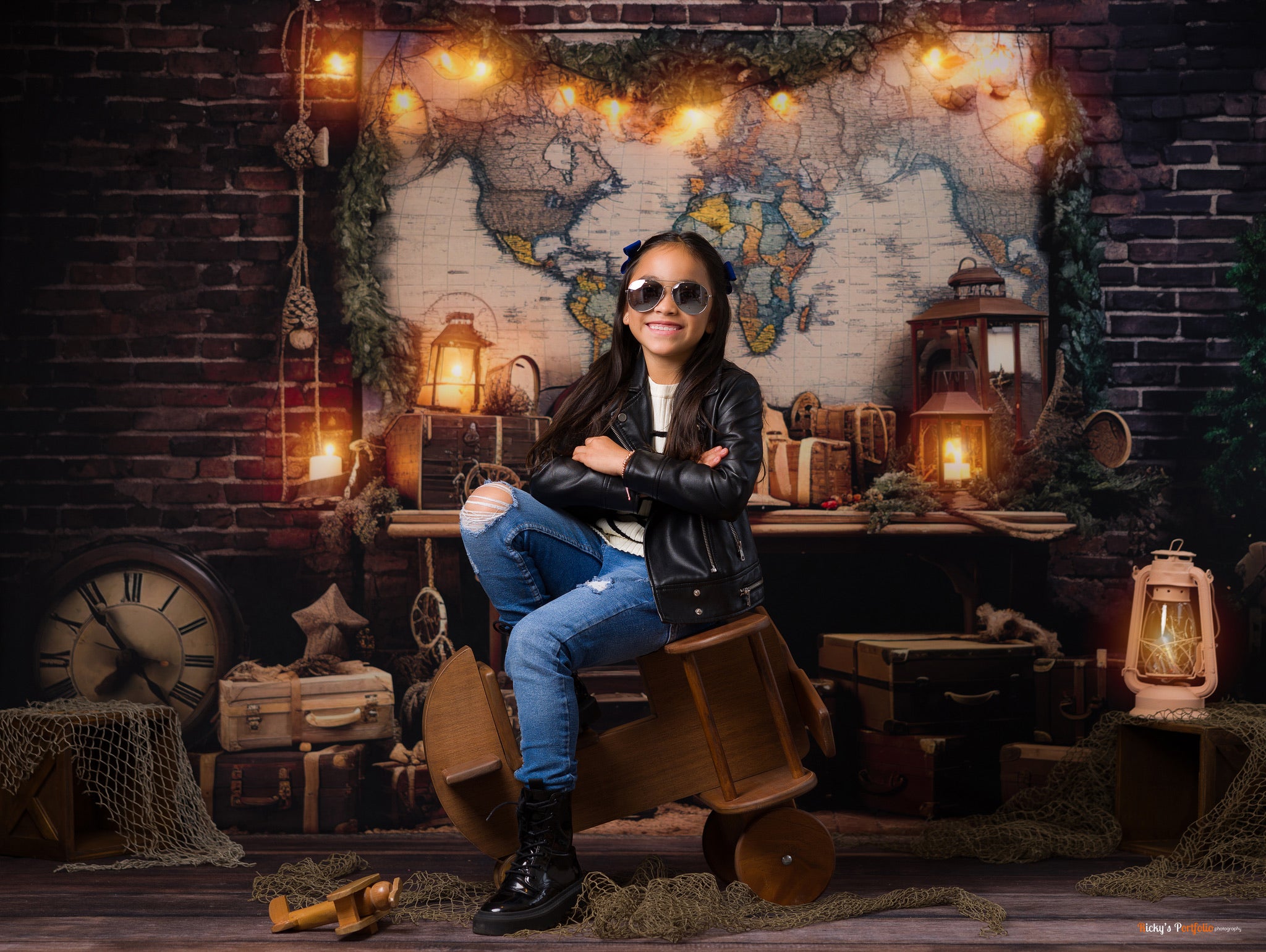 Kate Voyager à travers le monde Carte Toile de fond conçue par Emetselch - Kate Backdrop FR