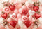 Kate La Saint Valentin Ballons Fleurs Baisers Toile de fond conçue par Emetselch