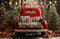 Kate Noël Camion Rouge Forêt Toile de fond en Laine conçue par Emetselch - Kate Backdrop FR
