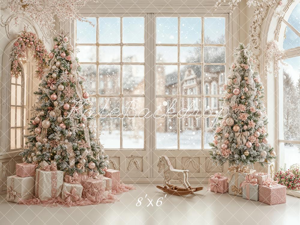 Kate Noël Sapins Cadeaux Intérieur Toile de fond en Laine conçue par Emetselch - Kate Backdrop FR