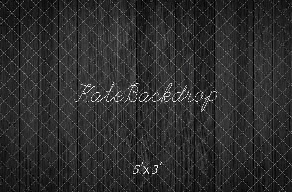 Kate Bois Noir Lignes Verticales Sol Toile de fond conçue par kate image - Kate Backdrop FR