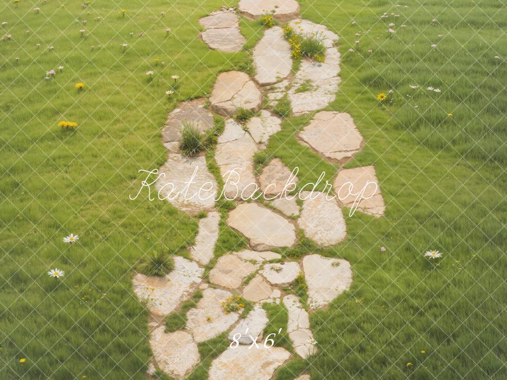 Kate Chemin Pierre Herbe Sol Toile de fond en Polar conçue par Emetselch