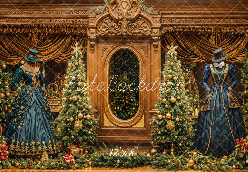 Kate Noël Victorien Arbres Décorations Toile de fond en Laine conçue par Emetselch - Kate Backdrop FR