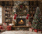 Kate Noël Cheminée Sapin Livres Toile de fond en Laine conçue par Emetselch - Kate Backdrop FR