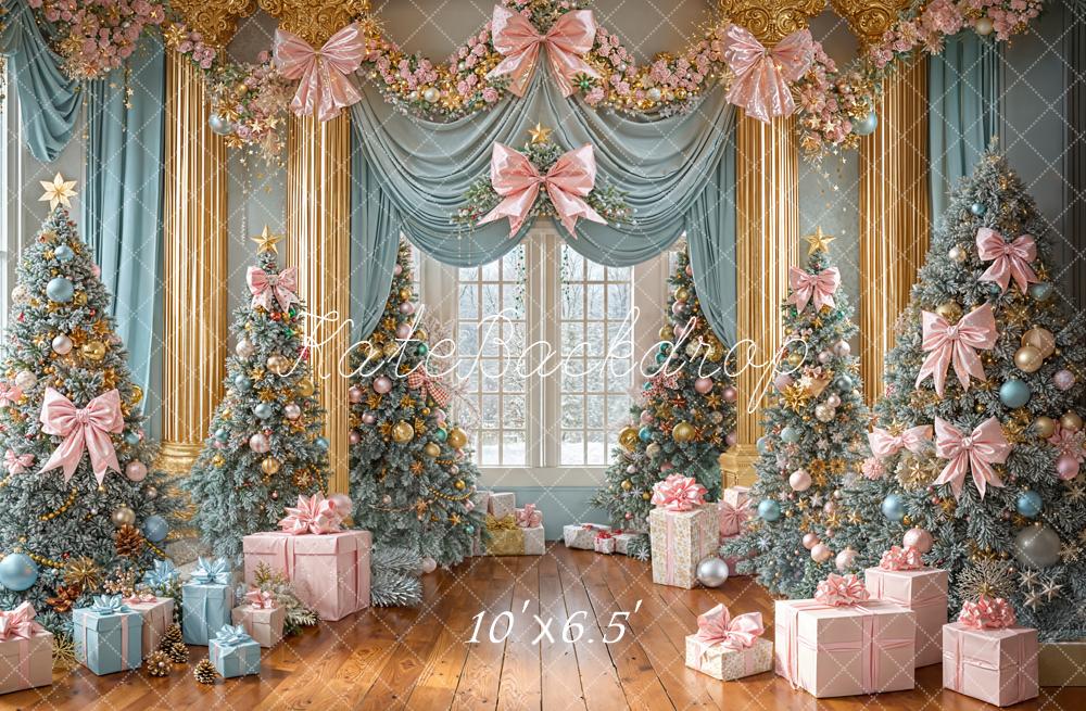 Kate Noël Arbre Cadeaux Rétro Ornements Toile de fond conçue par Emetselch - Kate Backdrop FR