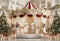Kate Carrousel Noël Sapin Cadeaux Toile de fond conçue par Emetselch - Kate Backdrop FR