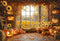 Kate Halloween Citrouilles Tournesols Automne Toile de fond conçue par Emetselch - Kate Backdrop FR