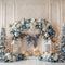 Kate Sapin de Noël Cheminée Décorations Fleur Toile de fond conçue par Emetselch - Kate Backdrop FR
