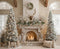 Kate Noël Sapins Cheminée Décor Toile de fond en Laine conçue par Emetselch - Kate Backdrop FR
