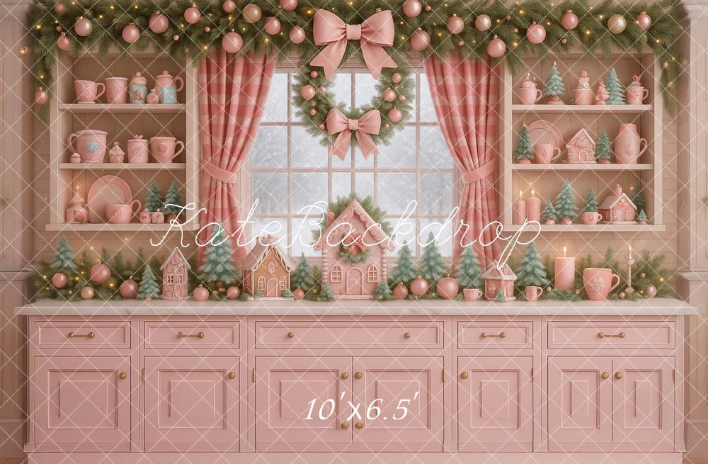 Kate Noël Cuisine Fenêtre Pain d’Épice Toile de fond conçue par Ashley Paul - Kate Backdrop FR