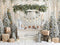 Kate Hiver Chocolat Chaud Sapins Toile de fond en Laine conçue par Emetselch - Kate Backdrop FR