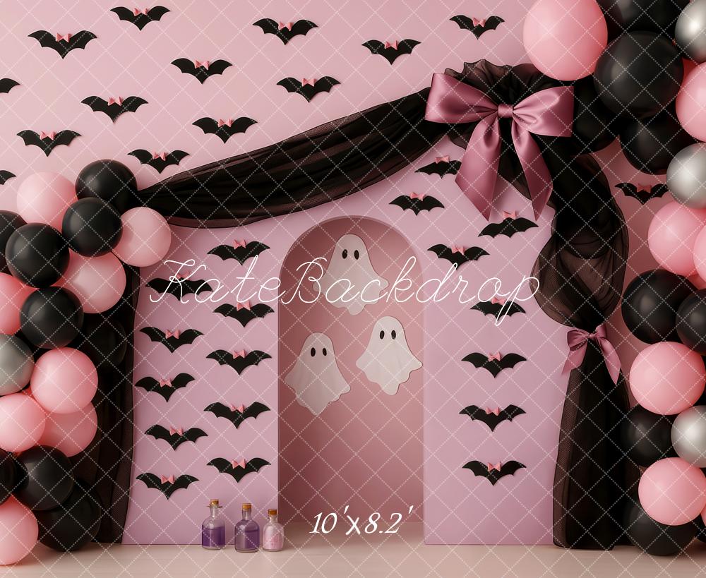 Kate Halloween Ballons Chauves-Souris Toile de fond conçue par Patty Roberts