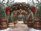 Kate Noël Arche Sapins Lanternes Toile de fond conçue par Emetselch - Kate Backdrop FR