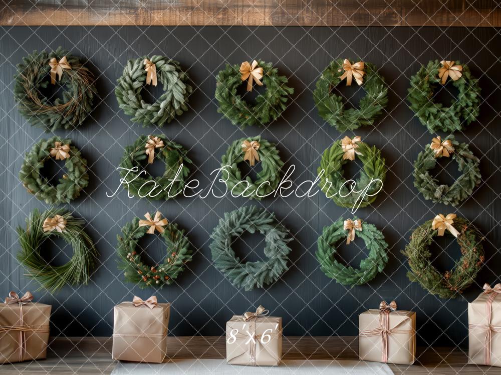Kate Noël Couronnes Cadeaux Bois Toile de fond conçue par Patty Roberts - Kate Backdrop FR