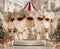 Kate Carrousel Sapin Cadeaux Noël Toile de fond en Laine conçue par Emetselch - Kate Backdrop FR