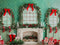 Kate Noël Cheminée Guirlandes Bottes Cadeaux Toile de fond conçue par Patty Roberts - Kate Backdrop FR