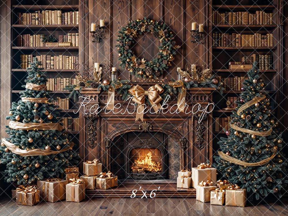 Kate Noël Cheminée Livres Cadeaux Toile de fond conçue par Emetselch - Kate Backdrop FR