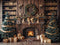 Kate Noël Cheminée Livres Cadeaux Toile de fond conçue par Emetselch - Kate Backdrop FR