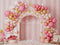 Kate Cirque Carrousel Ballons Rose Toile de fond conçue par Patty Roberts - Kate Backdrop FR