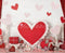 Kate Saint Valentin Cœurs Cadeaux Rouge Toile de fond en Laine conçue par Emetselch - Kate Backdrop FR