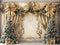 Kate Noël Arbre Doré Décor Luxueux Toile de fond en Laine conçue par Emetselch
