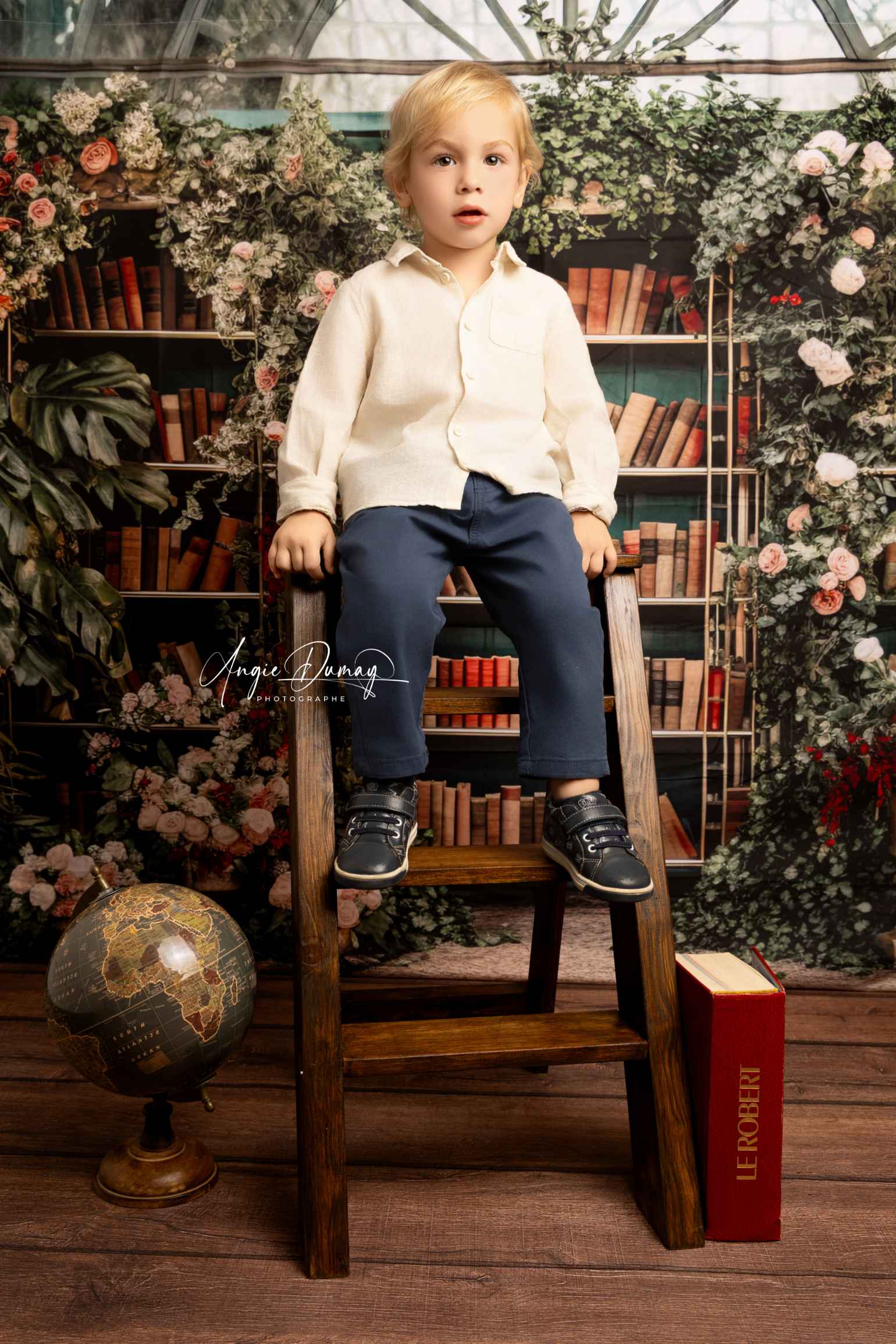 Kate Serre Bibliothèque École Toile de fond conçue par Mini MakeBelieve