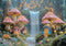 Kate Fée Champignon Maison Cascade Toile de fond conçue par Mini MakeBelieve - Kate Backdrop FR