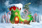 Kate Noël Maison Botte Neige Bonbon Toile de fond conçue par Emetselch - Kate Backdrop FR