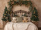 Kate Noël Sapins Tête de Lit Ours Toile de fond conçue par Emetselch - Kate Backdrop FR