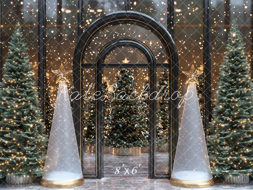 Kate Noël Sapins Arche Lumières Toile de fond conçue par Mini MakeBelieve - Kate Backdrop FR