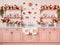 Kate Cuisine Rose Fleurs Toile de fond en Polar conçue par Patty Roberts