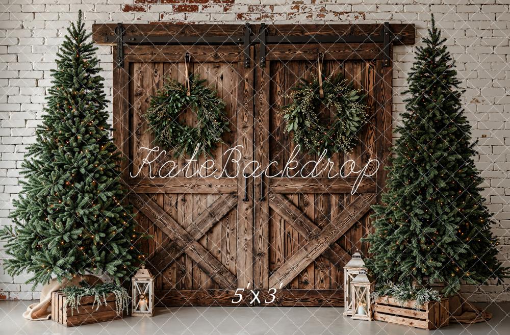Kate Noël Sapins Porte Bois Toile de fond conçue par Emetselch