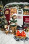 Kate Noël Caravane Sapins Neige Toile de fond conçue par Emetselch