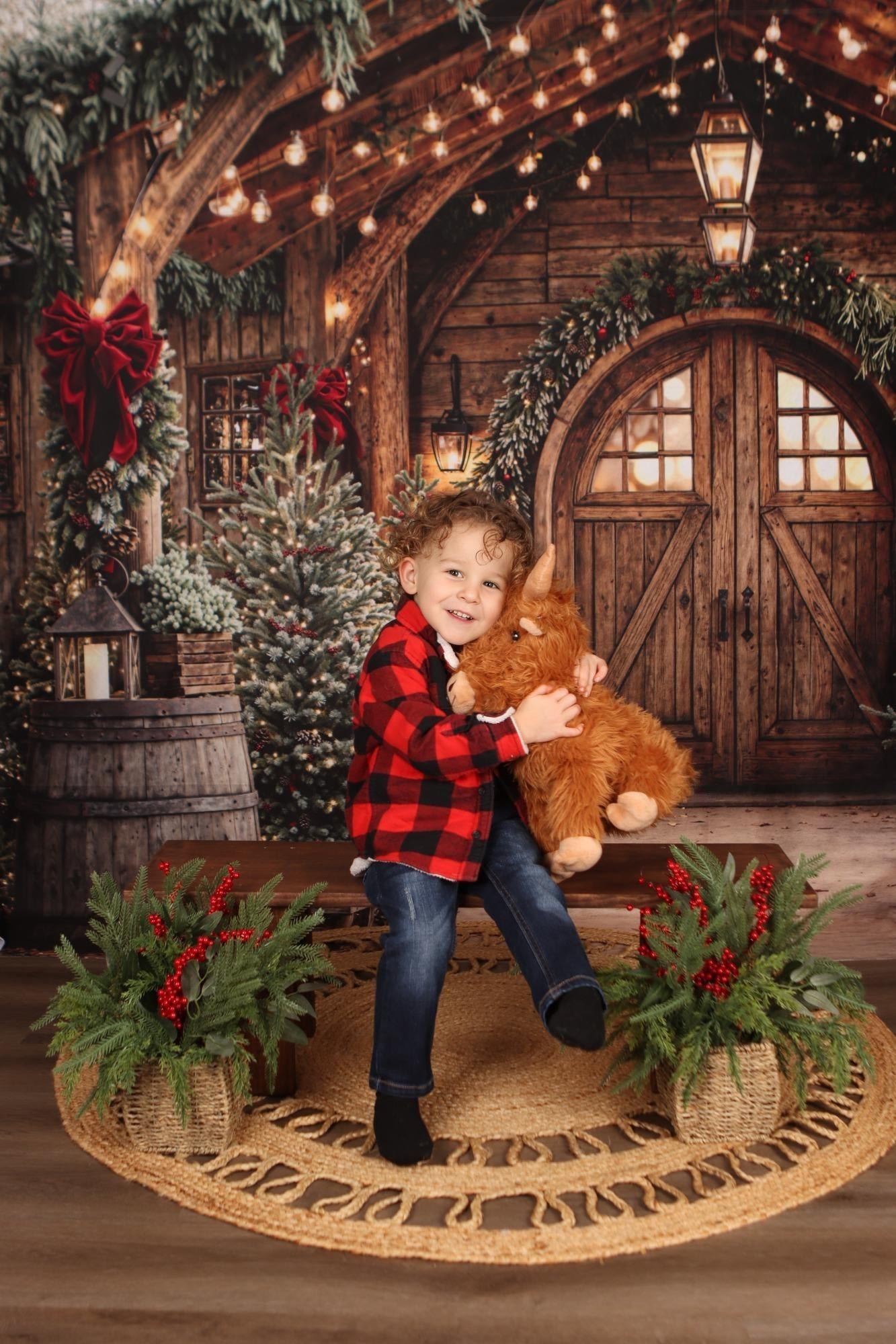 Kate Noël Maison Porte Sapins Toile de fond conçue par Emetselch