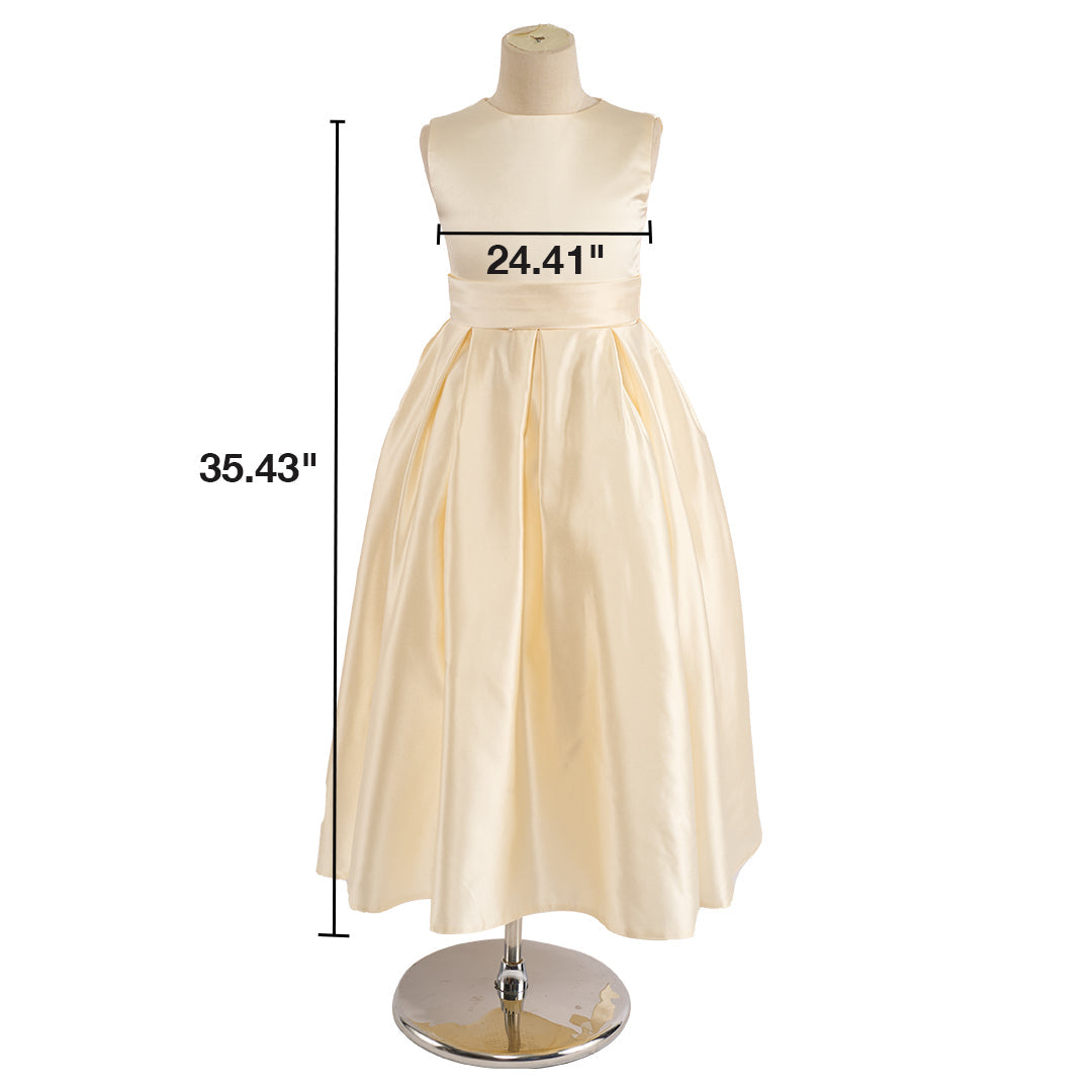 Kate Simple Champagne Robe pour Enfants - Kate Backdrop FR