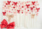 Kate Saint Valentin Nœuds Rubans Fleurs Toile de fond conçue par Patty Roberts