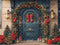 Kate Noël Porte Décors Lanternes Sapins Toile de fond conçue par Emetselch - Kate Backdrop FR