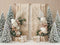 Kate Hiver Sapins Macramé Bohème Toile de fond conçue par Emetselch