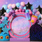 Kate Musique Ballons Étoiles Coloré Toile de fond conçue par Mini MakeBelieve