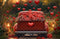Kate Saint Valentin Voiture Cœurs Rouge Toile de fond en Laine conçue par Emetselch - Kate Backdrop FR