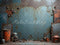 Kate Industriel Plaques Métal Usine Toile de fond conçue par Laura Bybee - Kate Backdrop FR
