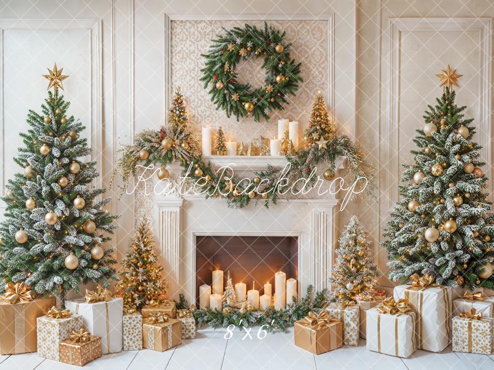 Kate Noël Cheminée Cadeaux Bougies Toile de fond conçue par Emetselch - Kate Backdrop FR