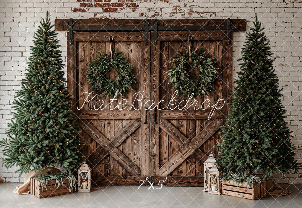 Kate Noël Sapins Porte Bois Toile de fond conçue par Emetselch