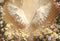 Kate Nouveau-né Ailes Anges Fleurs Toile de fond conçue par Emetselch