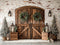 Kate Noël Portes Bois Grange Toile de fond en Laine conçue par Emetselch - Kate Backdrop FR
