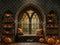Kate Automne Citrouilles Livres Fenêtre Toile de fond en Laine conçue par Emetselch - Kate Backdrop FR