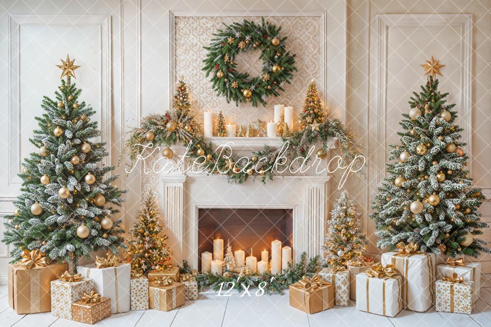 Kate Noël Cheminée Cadeaux Bougies Toile de fond conçue par Emetselch - Kate Backdrop FR