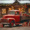Kate Noël Camion Rouge Cadeaux Maison Toile de fond conçue par Emetselch - Kate Backdrop FR