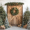 Kate Noël Sapins Cadeaux Porte Bois Toile de fond conçue par Emetselch