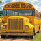 Kate Scolaire Bus Jaune Tournesols Toile de fond conçue par Emetselch - Kate Backdrop FR